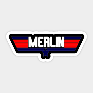 "Merlin" fighter pilot action movie design Sticker